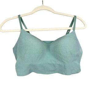 Pink Victoria's Secret Bralette Womens M Teal Wireless Lightly Lined Stretch